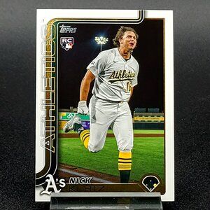 2025 Nick Kurtz RC Topps Update Companion Card SSP Athletics